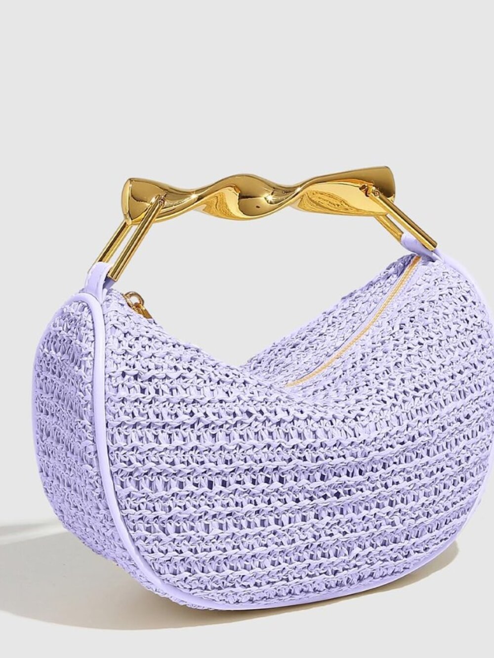 Mini Handmade Straw Crossbody Bags for Women Summer Beach Satchel Purse Fashion - Picture 2 of 6